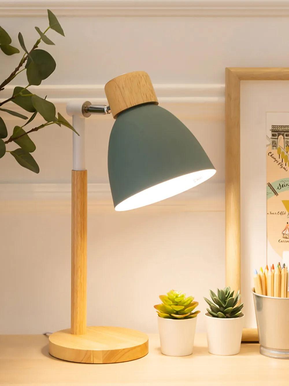 BowLift | Nordic Table Lamp | Wood, Iron