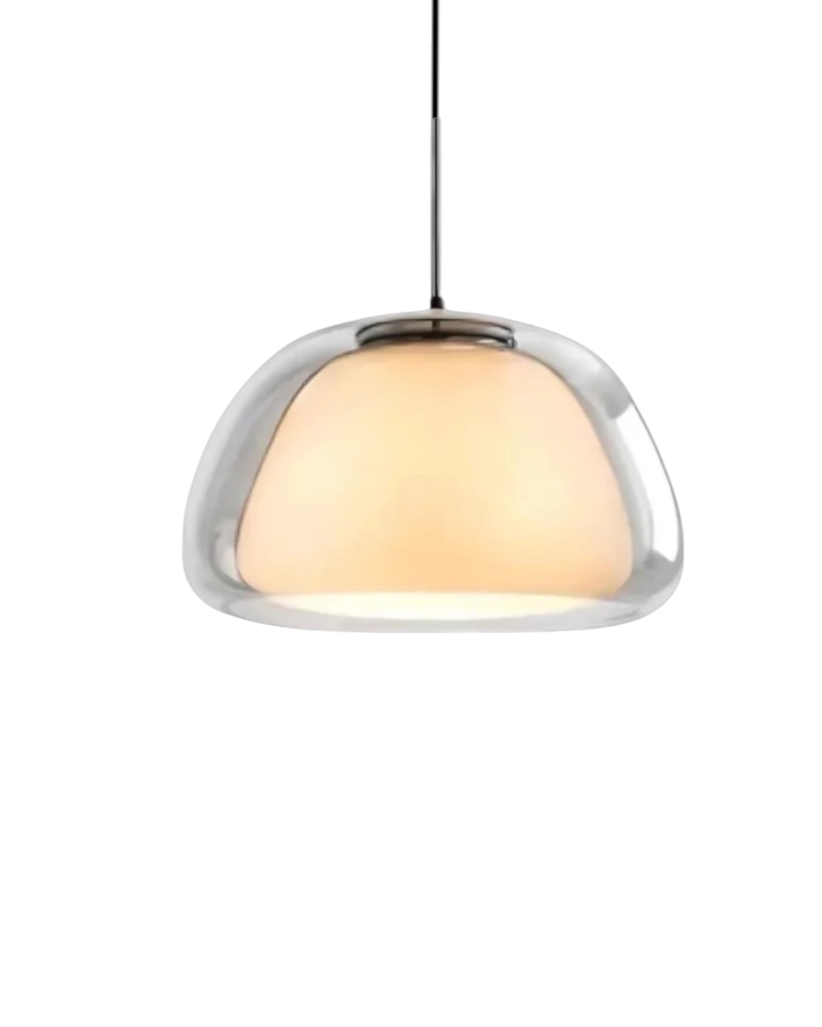 BowLift | Elegant Lamp in the Form of a Glass Dome with Crystal Accent