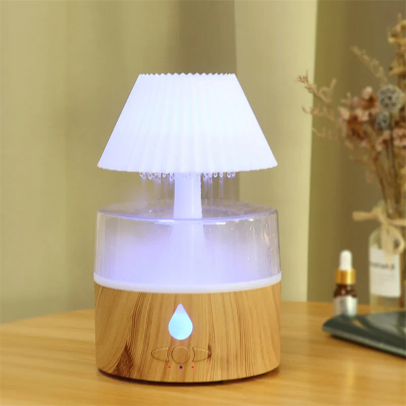 BowLift | Rain Cloud Humidifier - Cool Mist Aromatherapy Diffuser, USB-Powered with Night Light