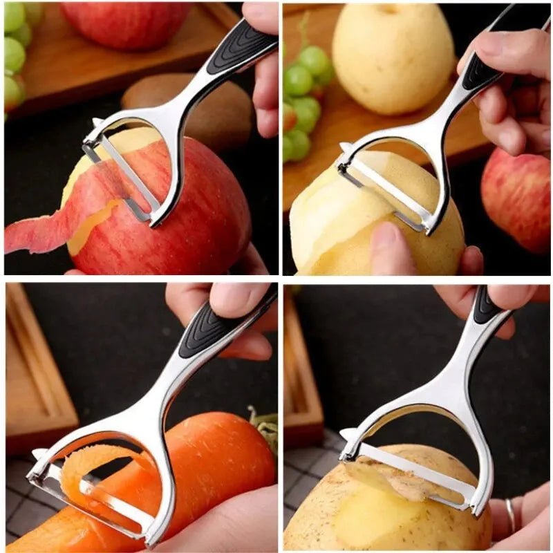 BowLift | PeelMate Pro – Comfortable, Non-Slip Stainless Steel Peeler for Effortless Prep
