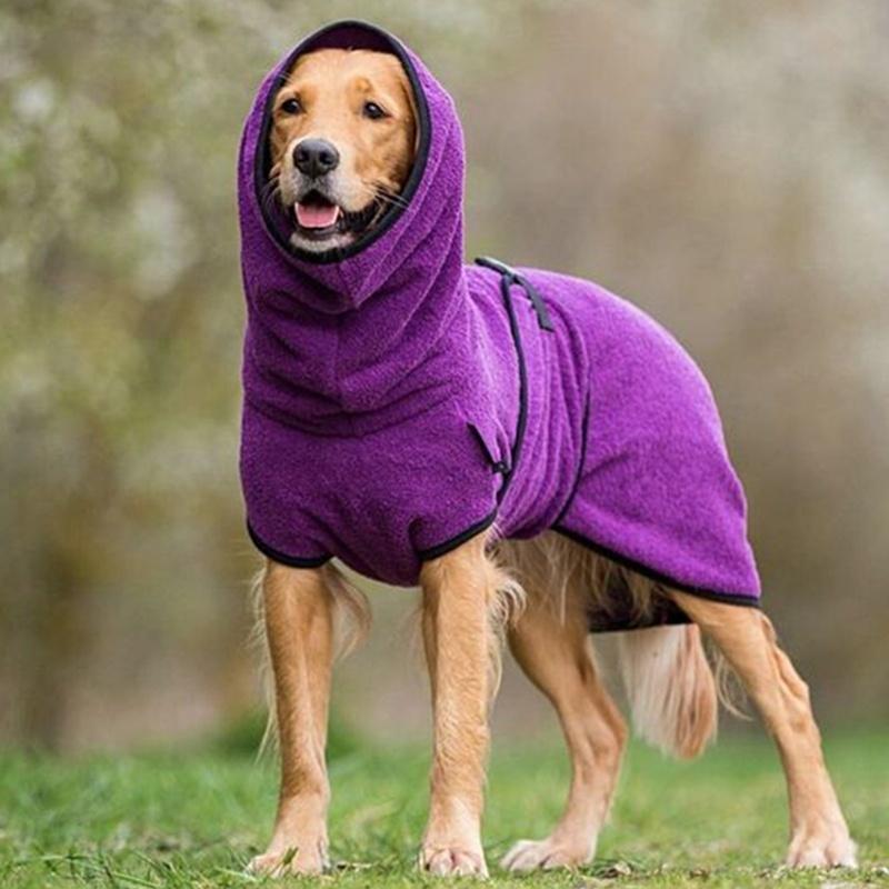 BowLift | CozyPaws - Fleece-Dog Jacket with Hood for Warmth and Comfort