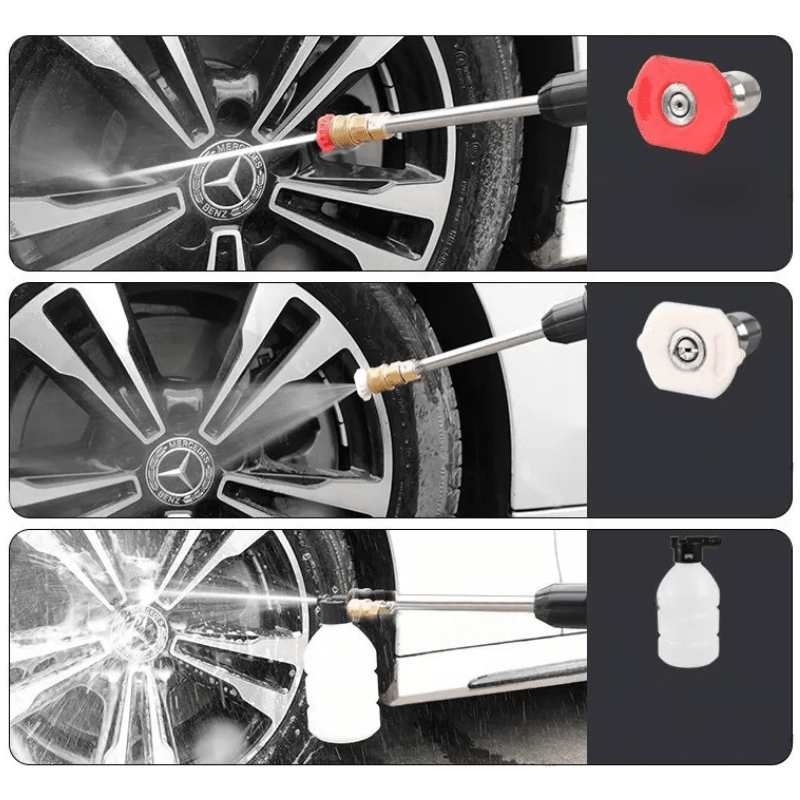 BowLift | CLEANBURST – Portable Electric High-Pressure Cleaner with Foam Bottle & Dual Nozzles