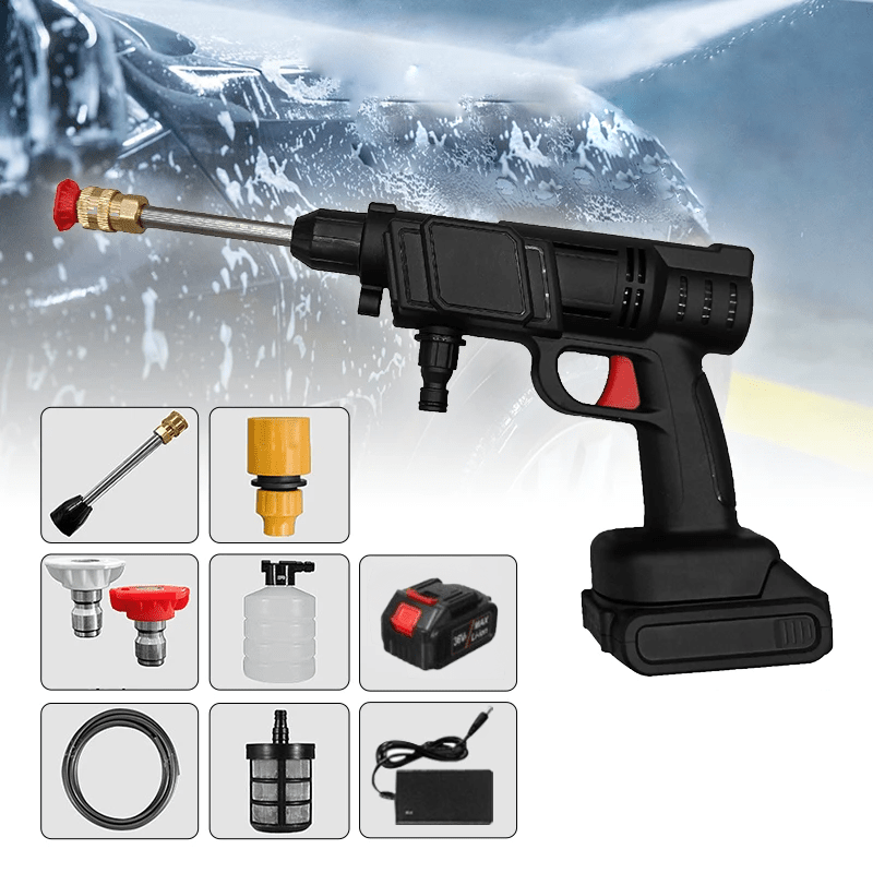 BowLift | CLEANBURST – Portable Electric High-Pressure Cleaner with Foam Bottle & Dual Nozzles