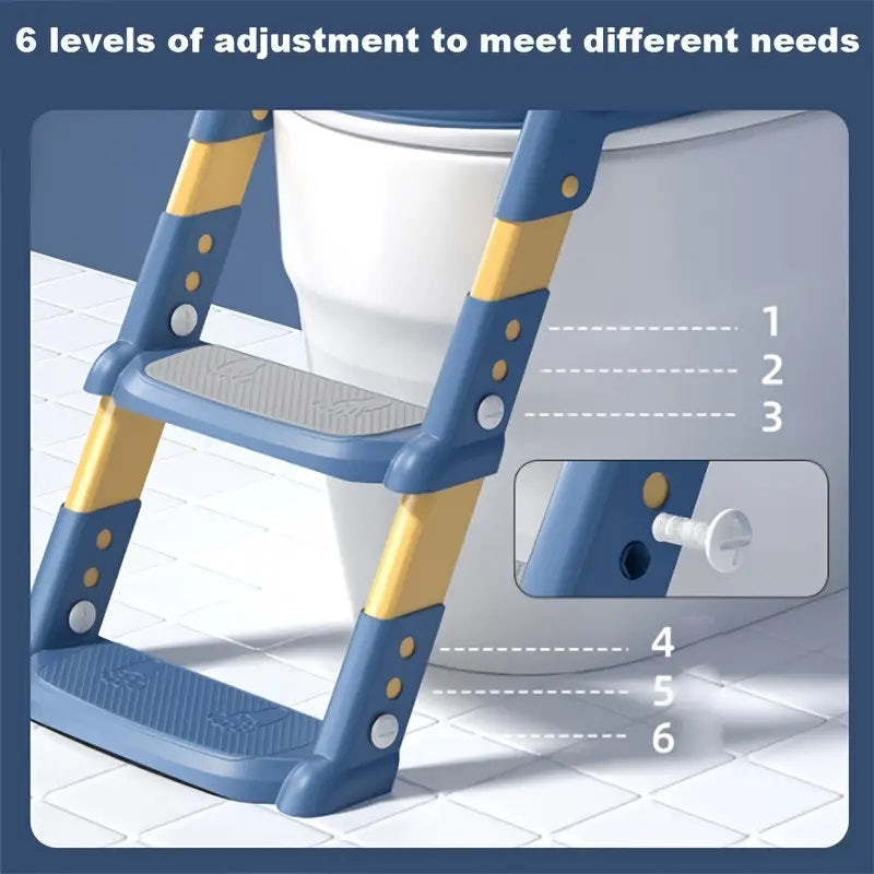 BowLift | Foldable Potty Trainer Seat with Ladder for Toddler