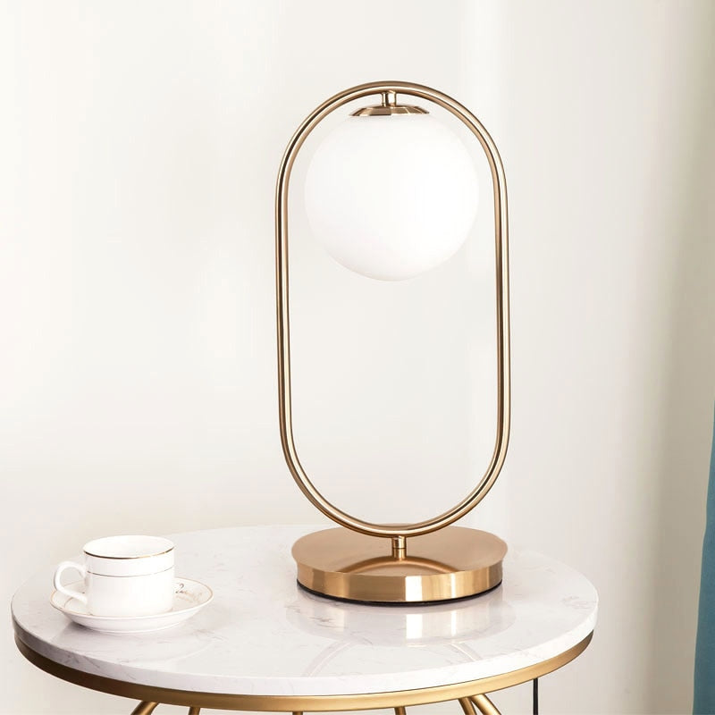 BowLift | Modern Glass Ball Table Lamp