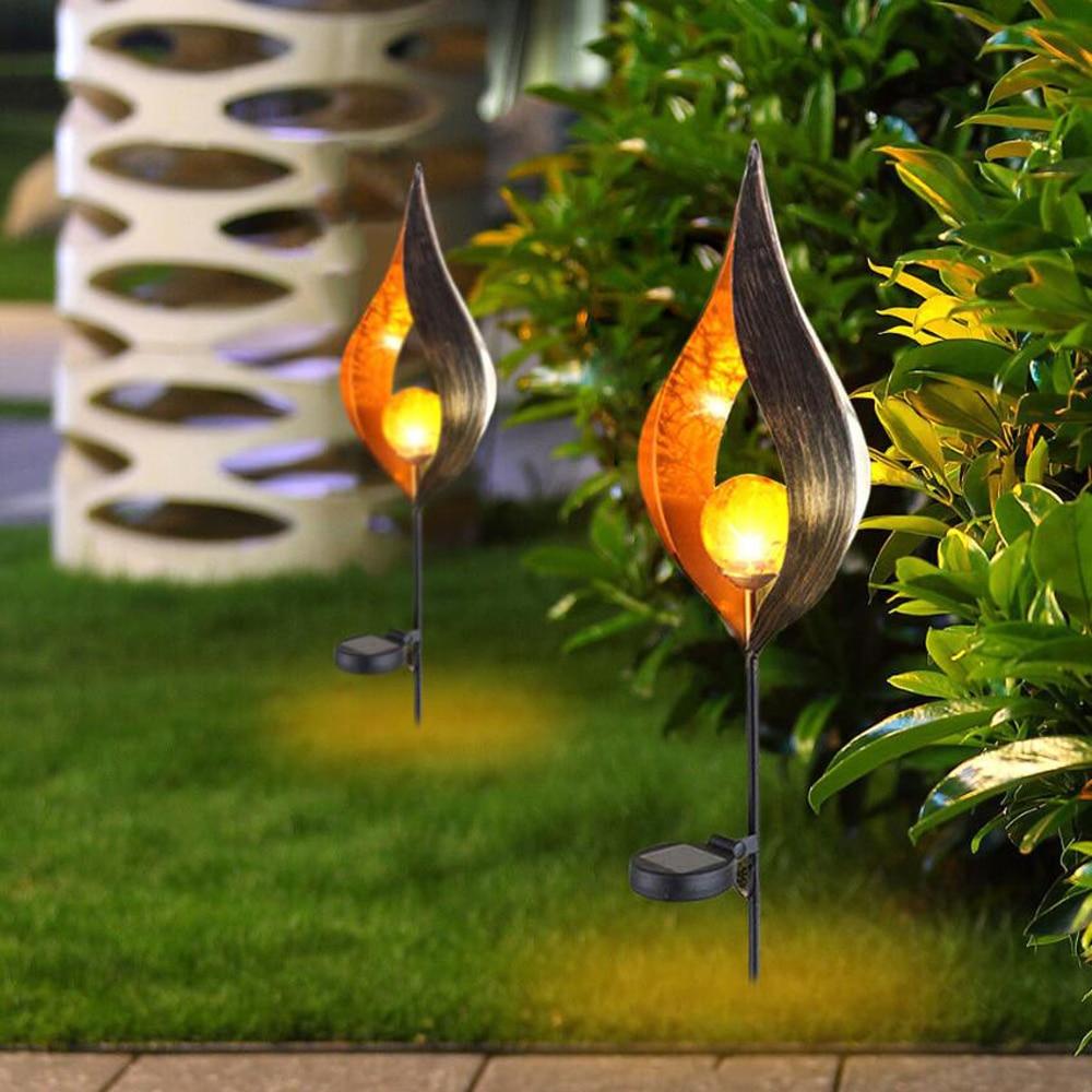 BowLift | IgnisLuxe LED Garden Light with Artificial Flame Look | Solar Powered | Atmospheric Outdoor Lighting | Decor for Garden & Terrace