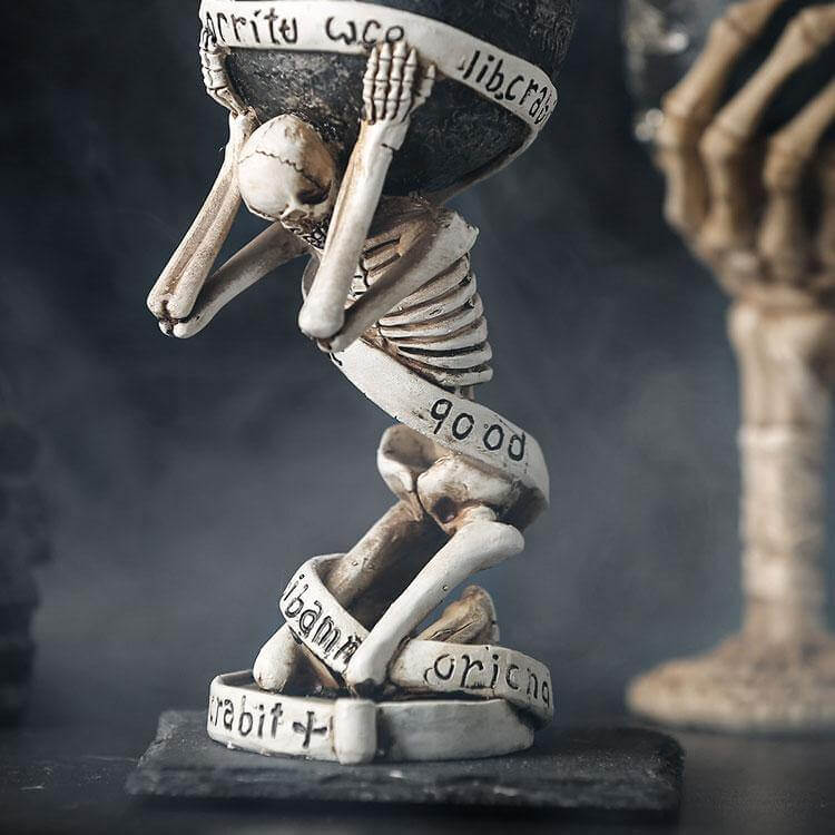 BowLift | Stainless Steel Skull Gothic Goblet Cocktail Glass