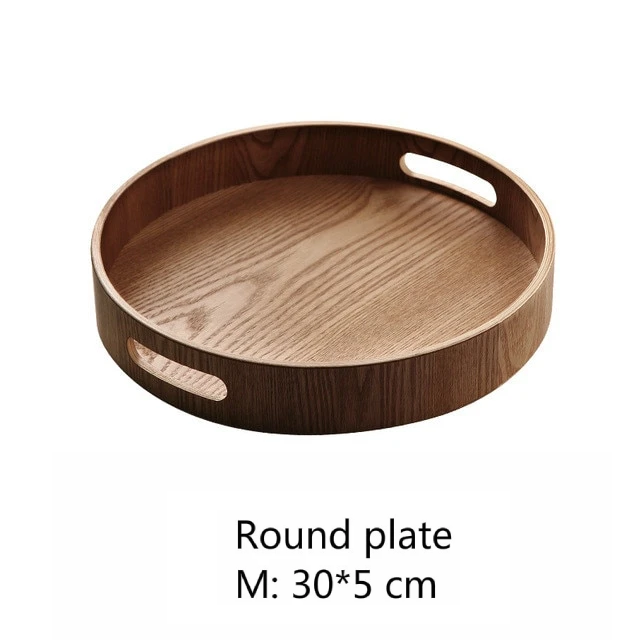 BowLift | Slim, round serving trays made of wood