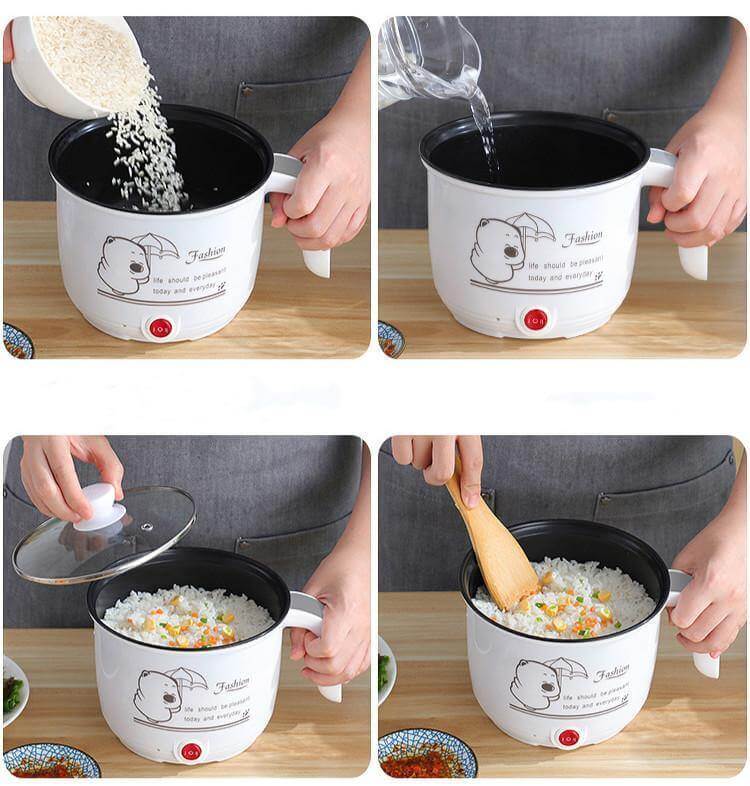BowLift | Mini Electric Double Layer Hot Pot Rice Cooker