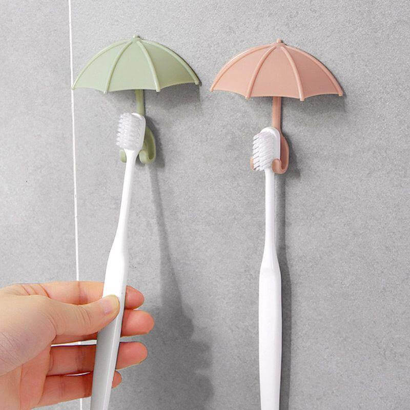 BowLift | 3pcs Set Cute Umbrella Toothbrush Hook