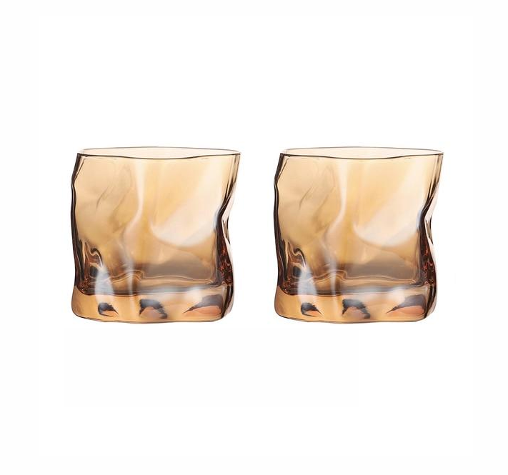 BowLift | Distorted Texture Whisky Glass Set