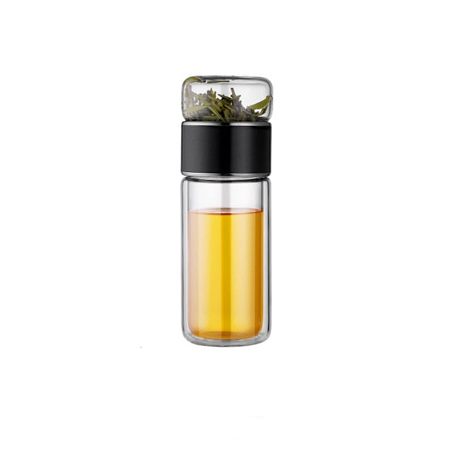 BowLift | 2in1 Large Double Glass Tea Infuser Bottle