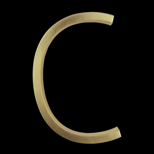 BowLift | Gold Modern House Numbers