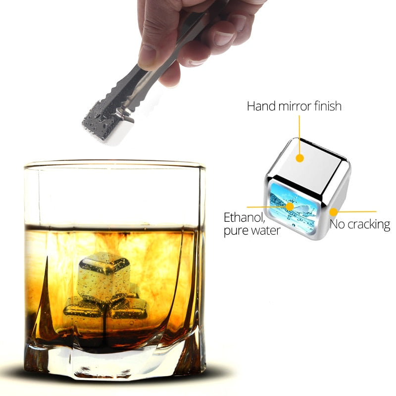 BowLift | Stainless Steel Reusable Ice Cubes
