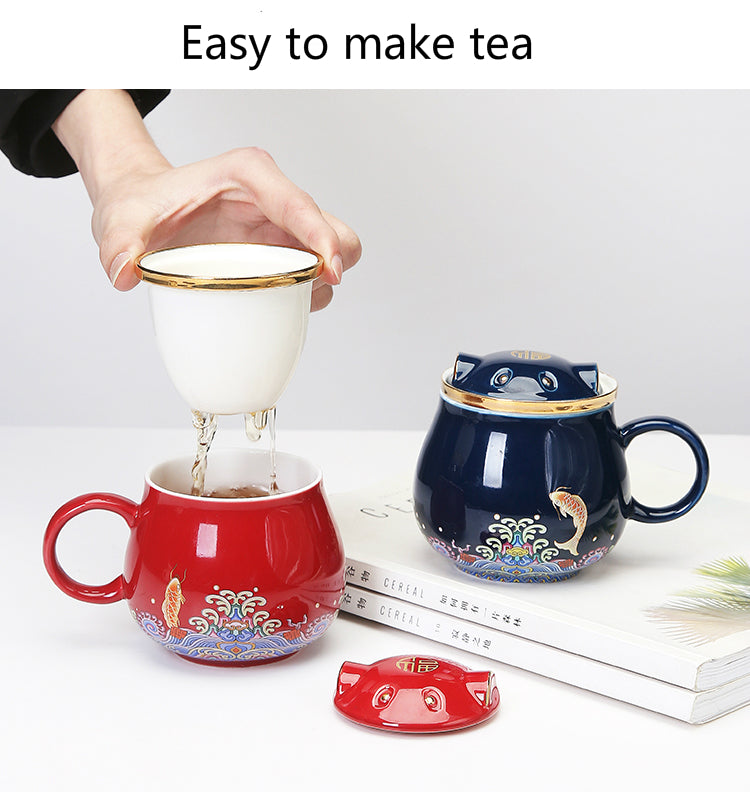 BowLift | Japanese Ceramic Tea Infuser Cups
