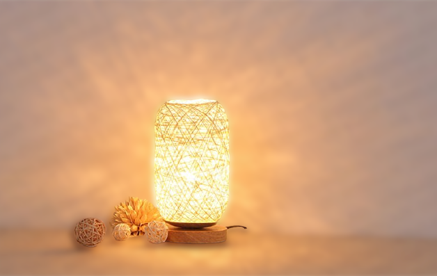 BowLift | Table lamp made of rattan wood