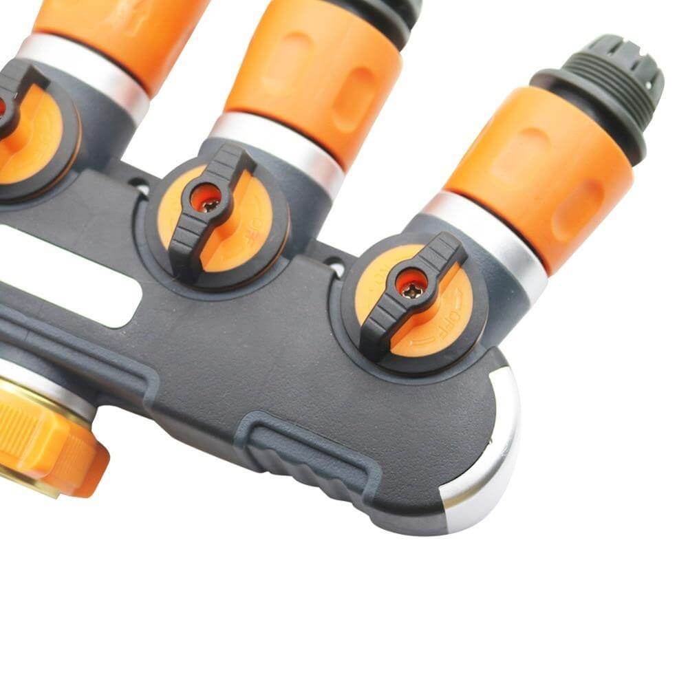 BowLift | 4-way Garden Hose Faucet Splitter Connector