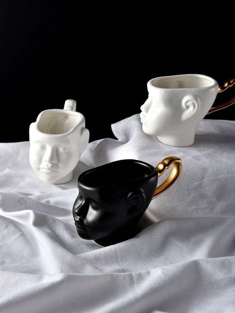 BowLift | Elegant Ceramic Realistic Face Mugs