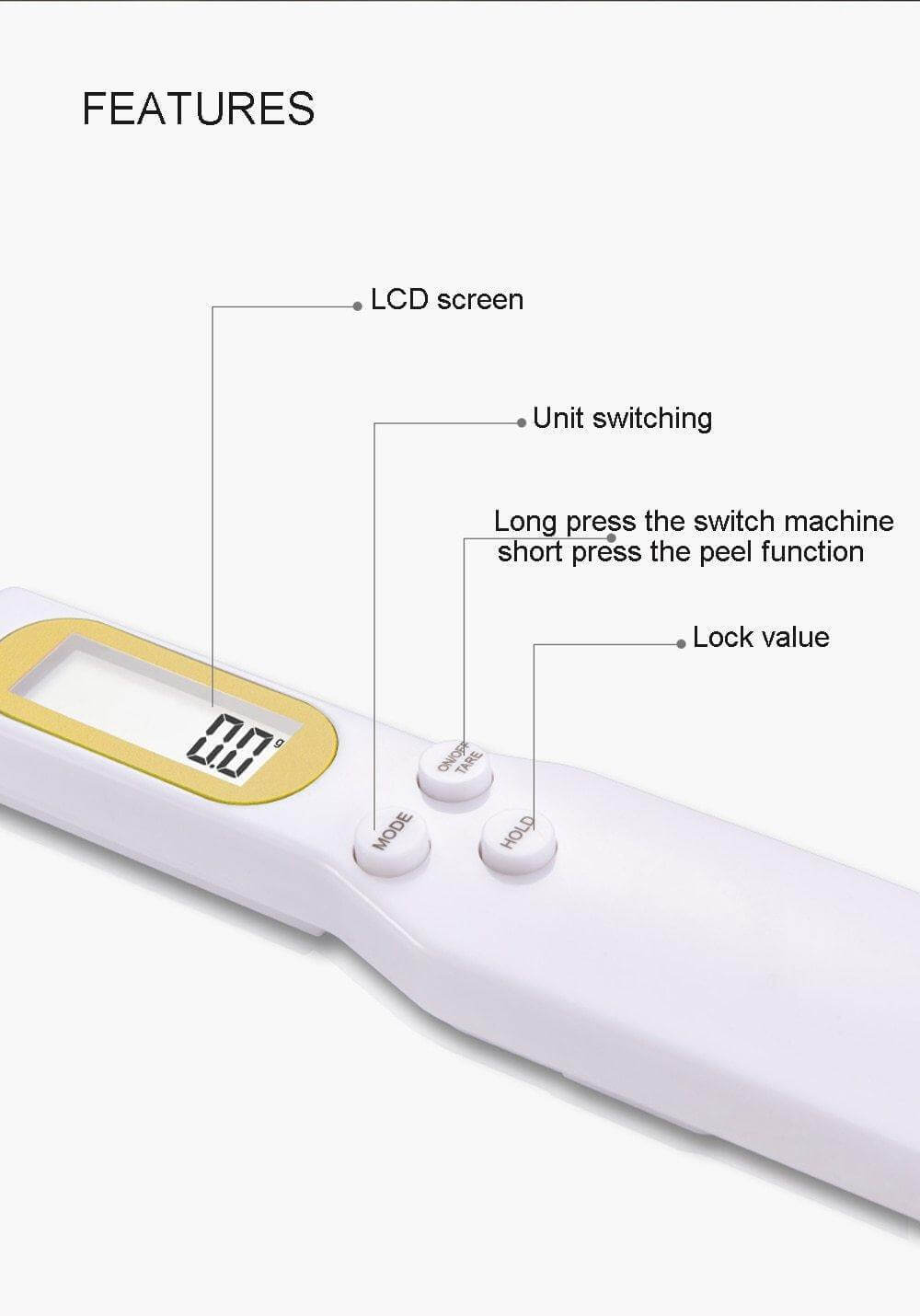 BowLift | Kitchen Digital Measuring Spoon Tool