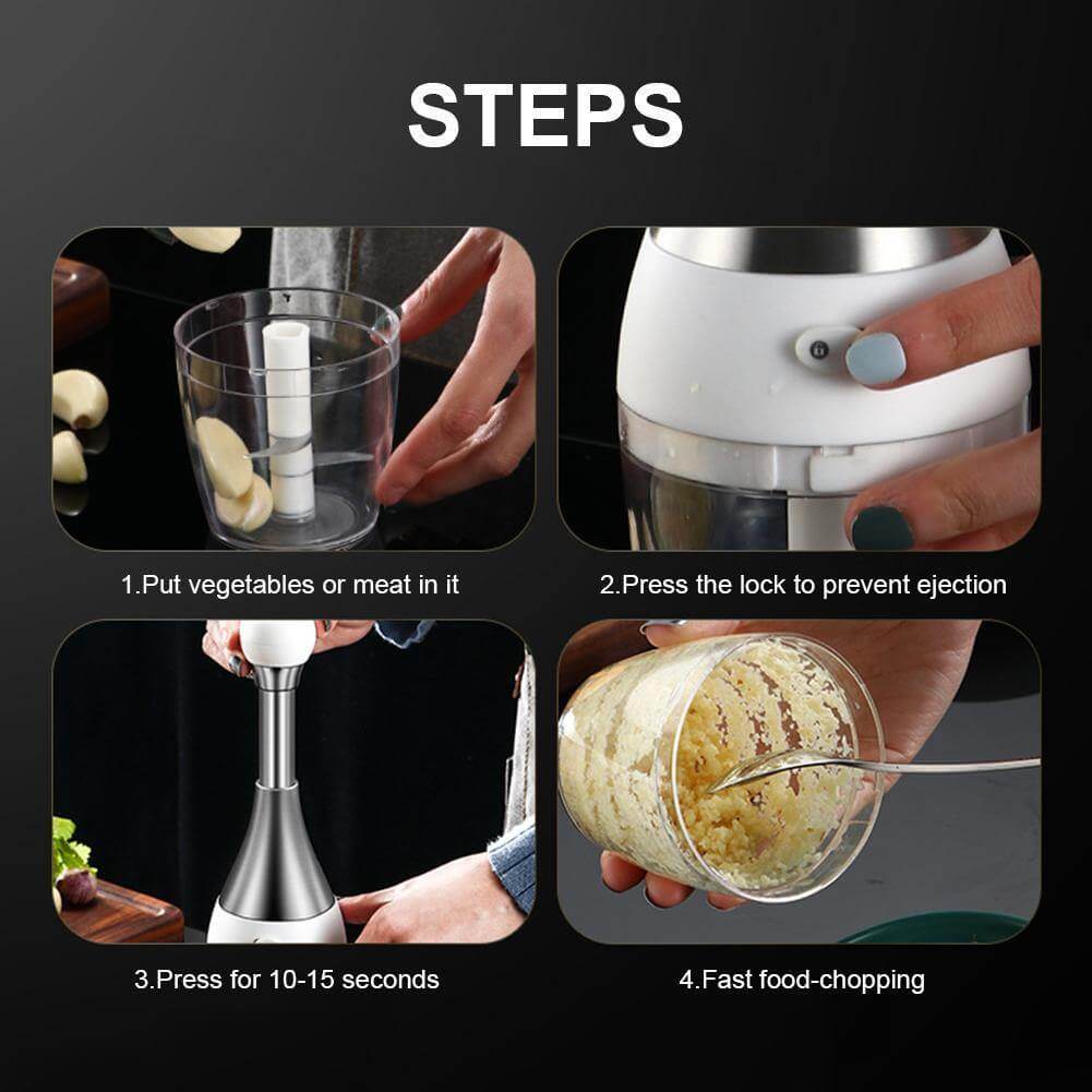 BowLift | Stainless Steel Quick Garlic Vegetable Chopper