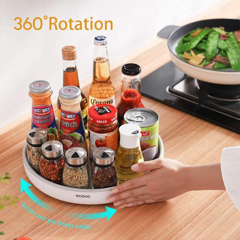BowLift | 360° Rotating Tray Seasoning Bottle Organizer