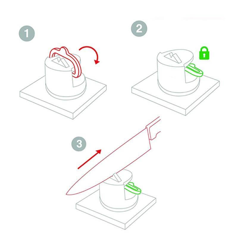 BowLift | Kitchen Knife Sharpener Tool with Suction Pad