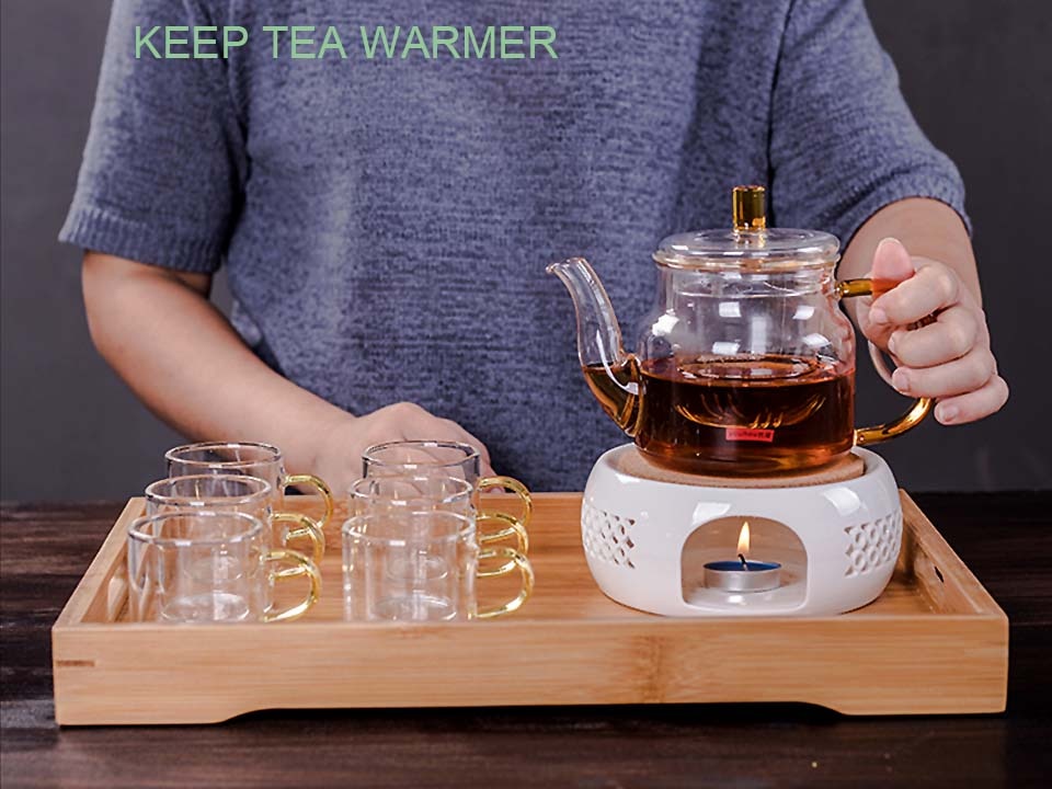 BowLift | Mini Portable Ceramic Candle Teapot Warmer