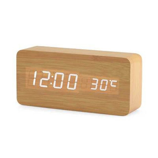 BowLift | Digital LED Alarm Clock | Voice Control, Clear Display & Modern Design for Bedroom Use