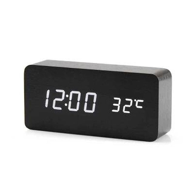 BowLift | Digital LED Alarm Clock | Voice Control, Clear Display & Modern Design for Bedroom Use
