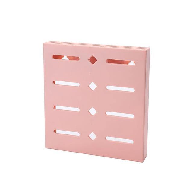 BowLift | 2PCS Square Pastel Mavi Wall-Mounted Knife Organizer