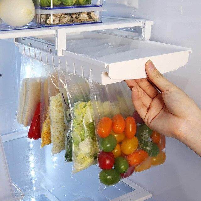 BowLift | Multi Zip-bag Hanging Fridge Organizer Tray