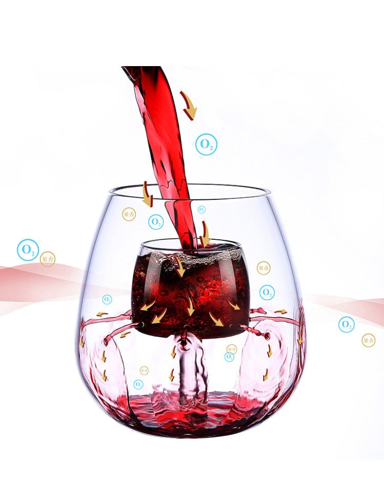 BowLift | Creative Fountain Wine Glass