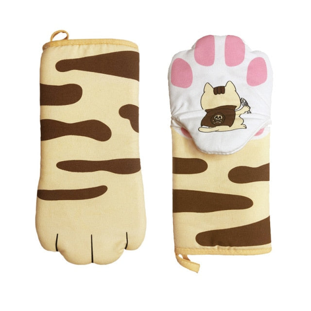 BowLift | Cute Cat Paws Oven Mitts