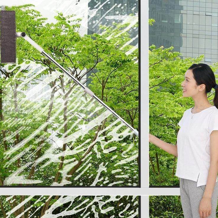 BowLift | Long Handle Rotating Easy Window Cleaner Mop