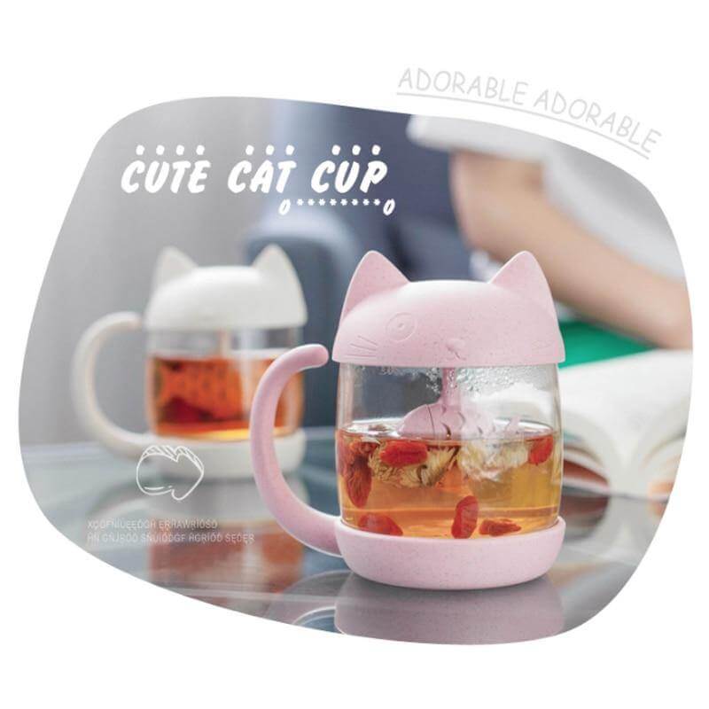 BowLift | Cute Tea Mug Cup with Filter