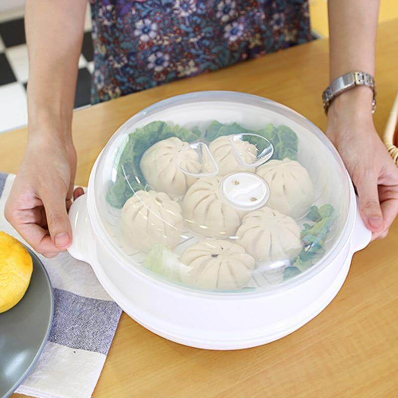 BowLift | Microwave Round Steamer Heater Bowl with Lid