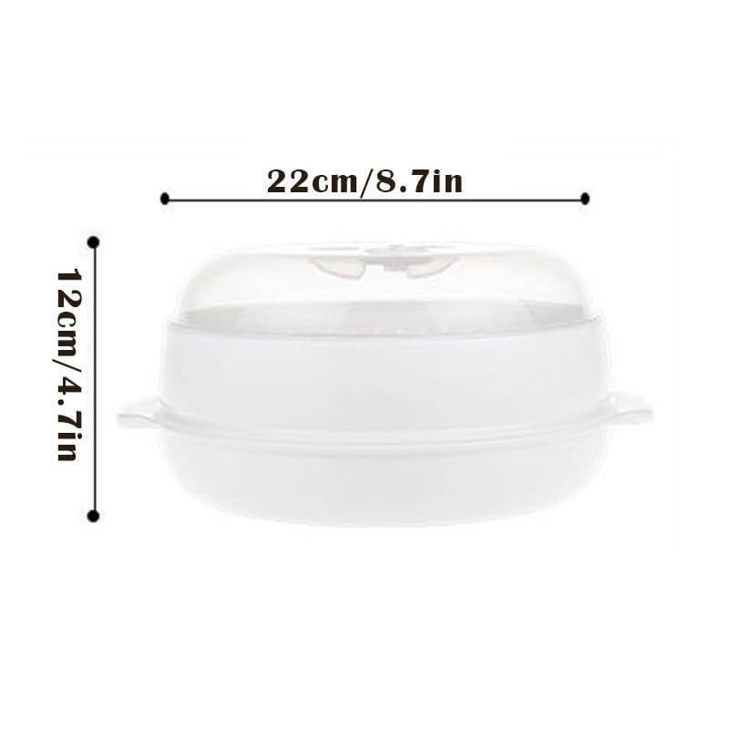 BowLift | Microwave Round Steamer Heater Bowl with Lid