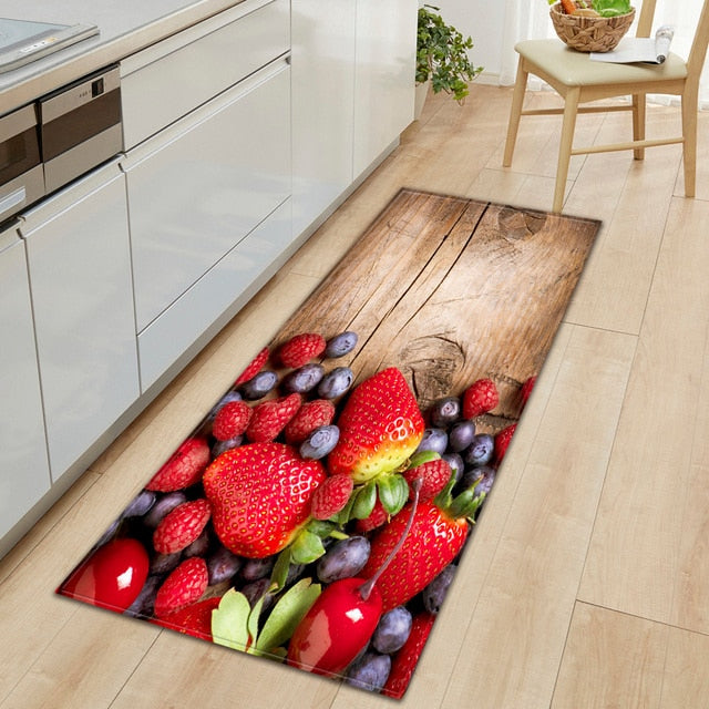 BowLift | CookEase Food-Themed Kitchen Mat | Non-slip & Water-Repellent | Comfort Mat for Kitchen & Household