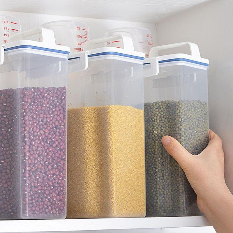 BowLift | Measuring Cup Lid Cereal Grain Storage Dispenser