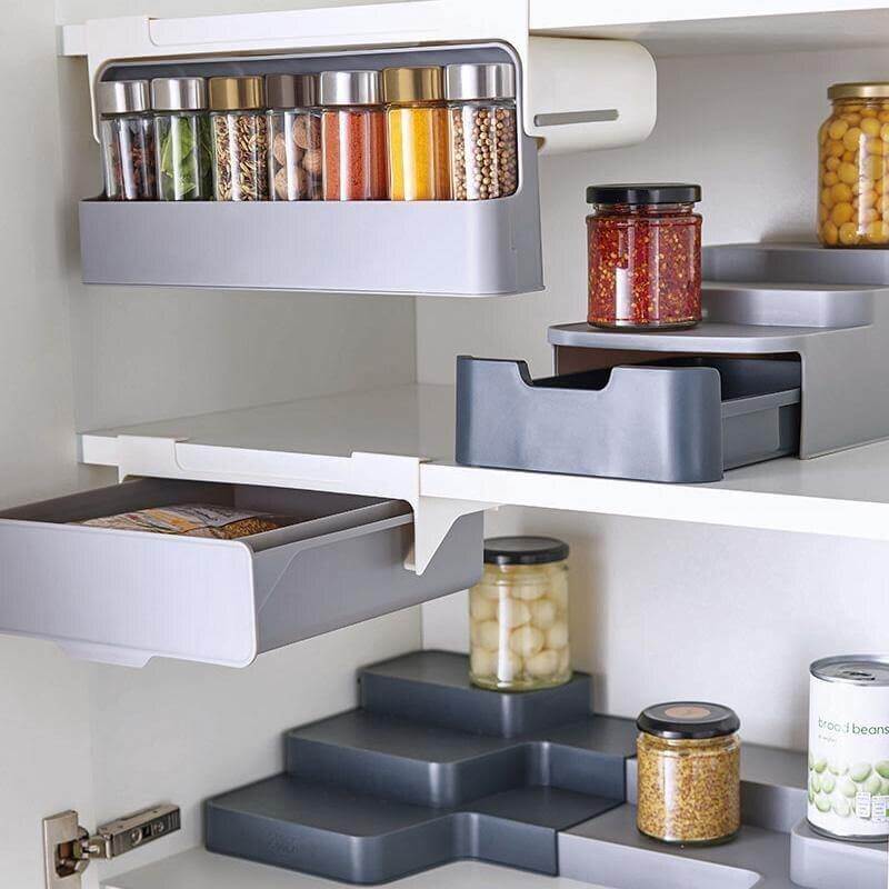 BowLift | Kitchen Under-Shelf Spice Organizer