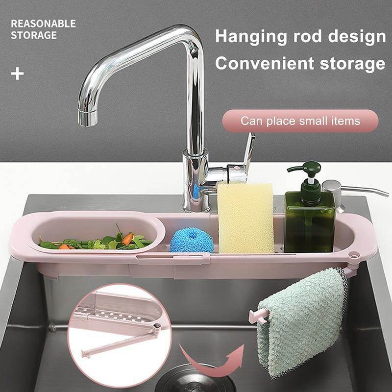 BowLift | Kitchen Retractable Sink Rack Organizer