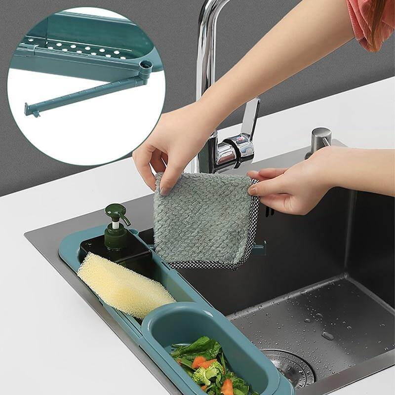BowLift | Kitchen Retractable Sink Rack Organizer