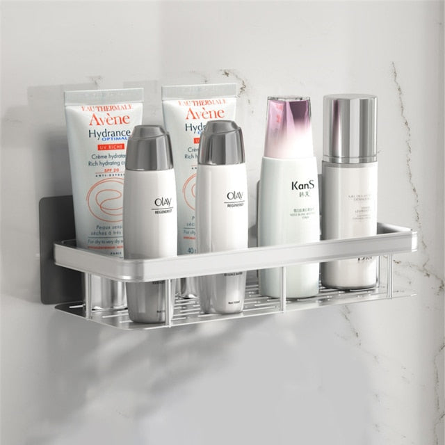 BowLift | Metal Suction Cup Bathroom Shelves