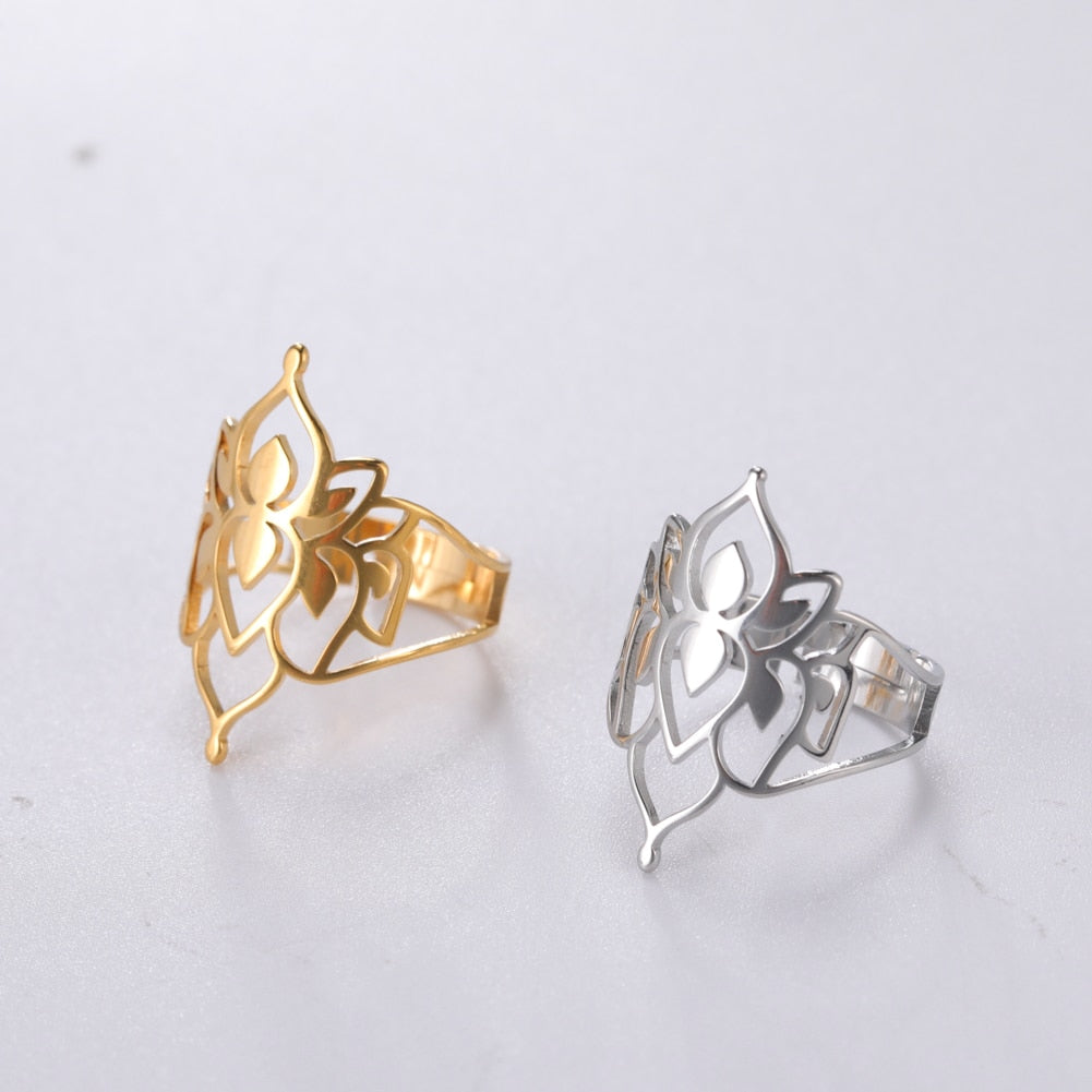BowLift | Buddha Vintage Lotus Rings for Women