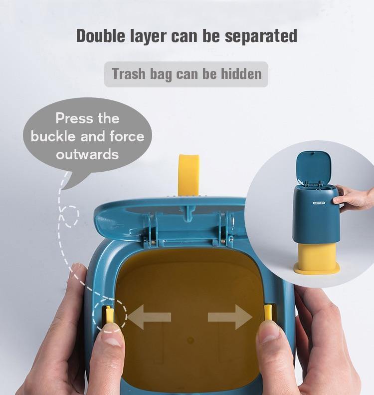 BowLift | Mini Desktop Portable Trash Can