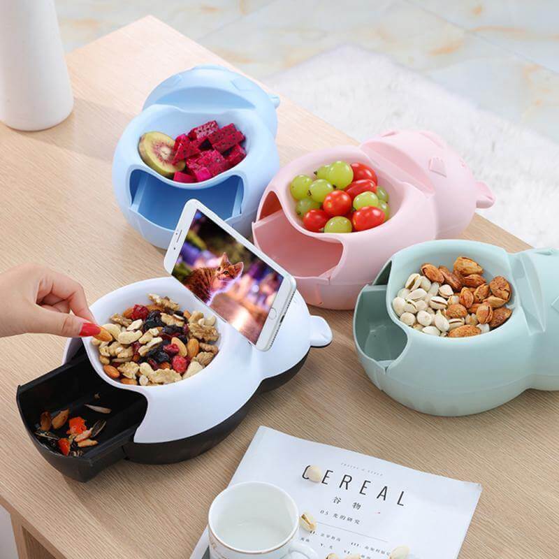 BowLift | Lazy Snack Bowl with Phone Holder