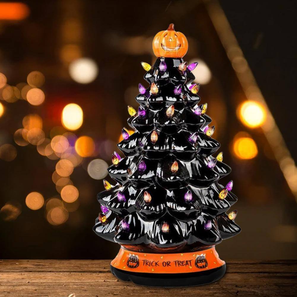 BowLift | LED Light Halloween Pumpkin Ornament Tree