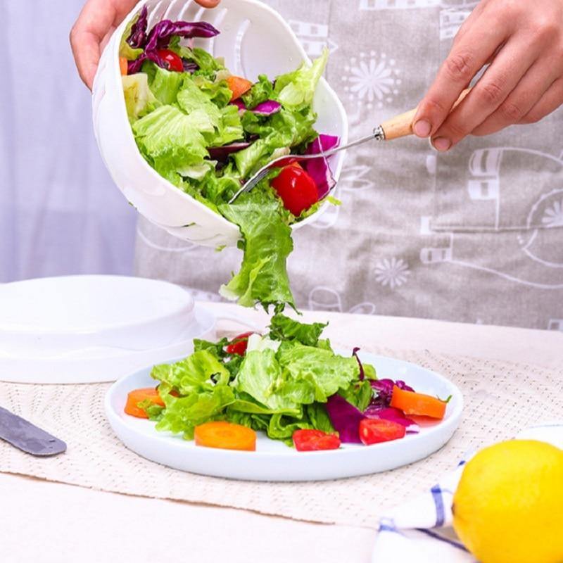 BowLift | 3in1 Vegetable Draining Cutter Basket