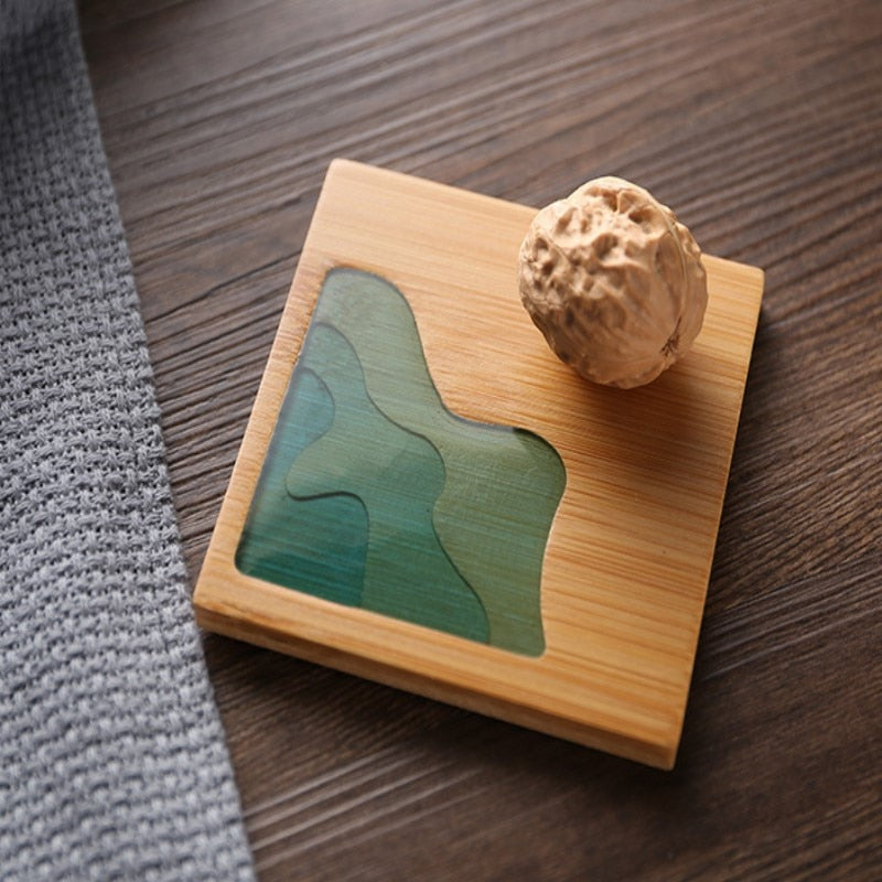 BowLift | Water Art Insulated Bamboo Coasters