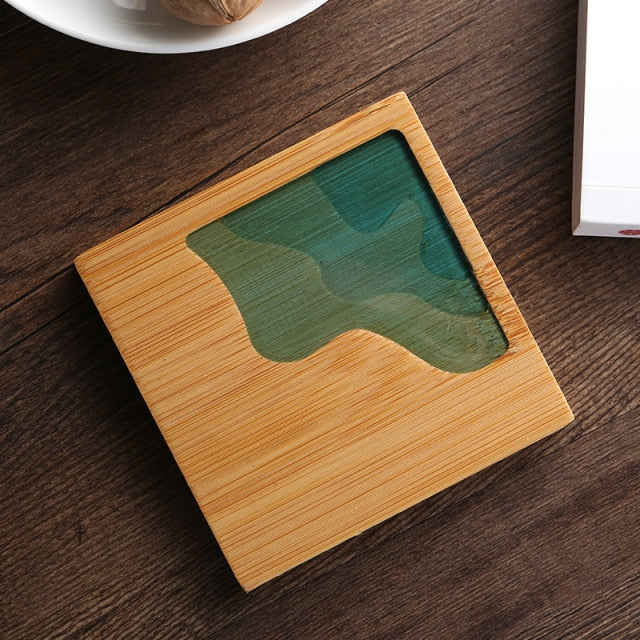 BowLift | Water Art Insulated Bamboo Coasters
